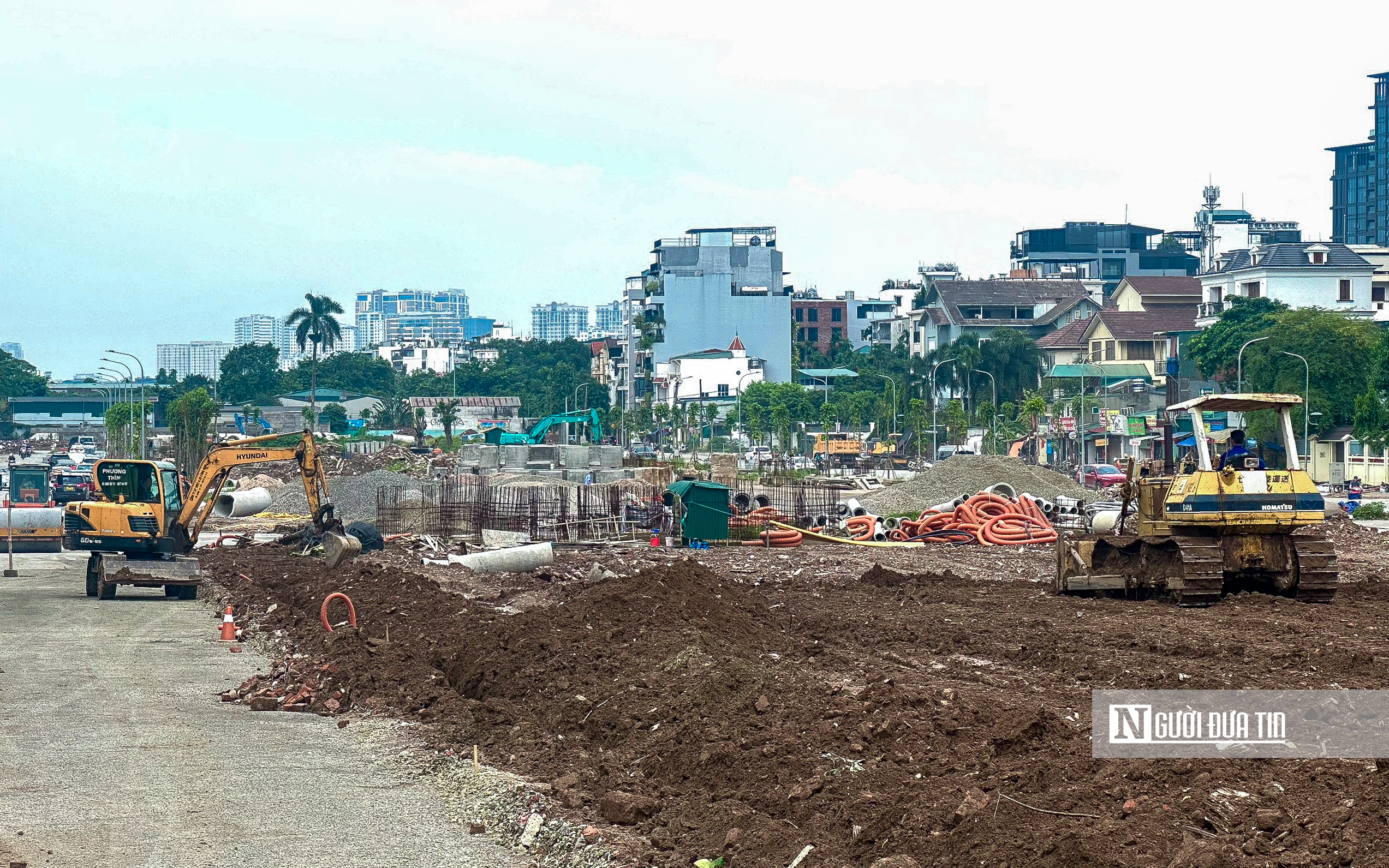 Hiện trạng tuyến đường vừa được Chủ tịch Hà Nội ấn định ngày hoàn thành - Ảnh 4.