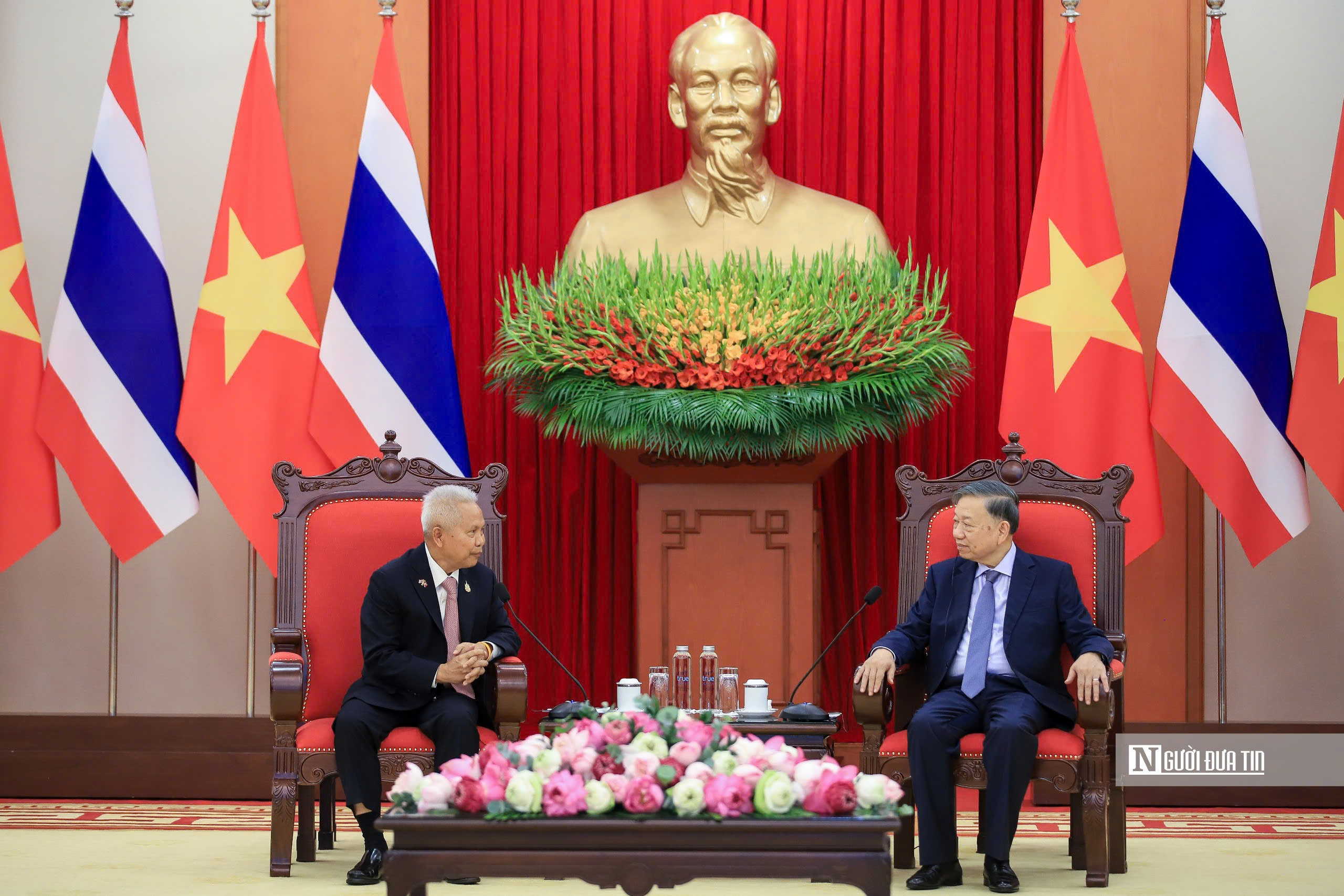 Tổng Bí thư, Chủ tịch nước Tô Lâm tiếp Chủ tịch Quốc hội kiêm Chủ tịch Hạ viện Thái Lan - Ảnh 2.