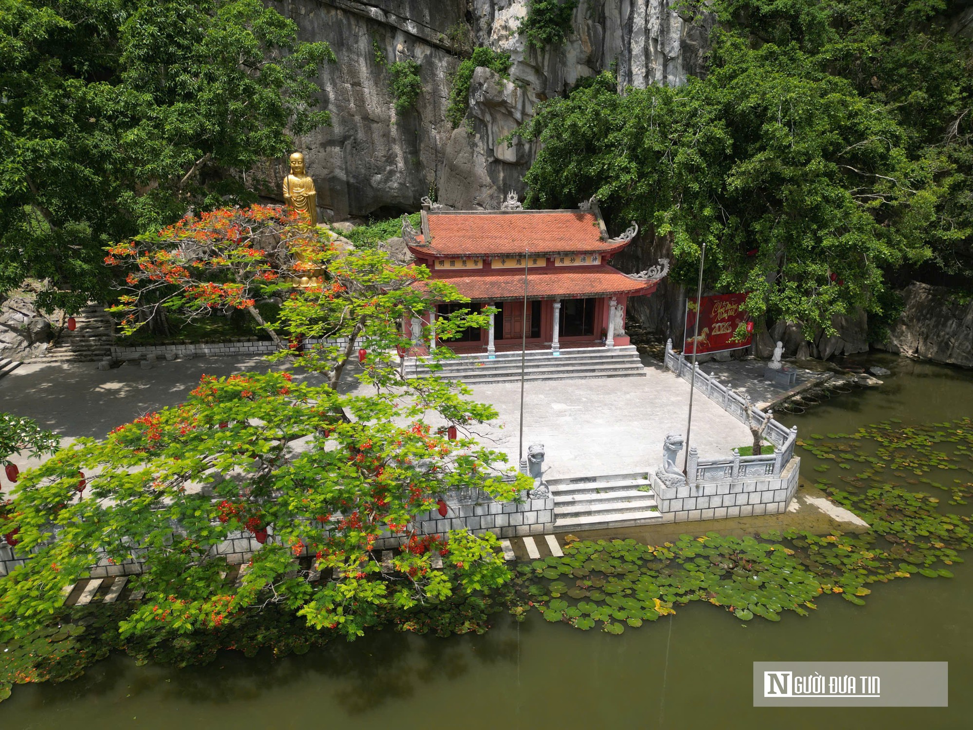 Núi đá trùng điệp, sông nước xanh mướt ở danh thắng Kim Sơn- Ảnh 14.