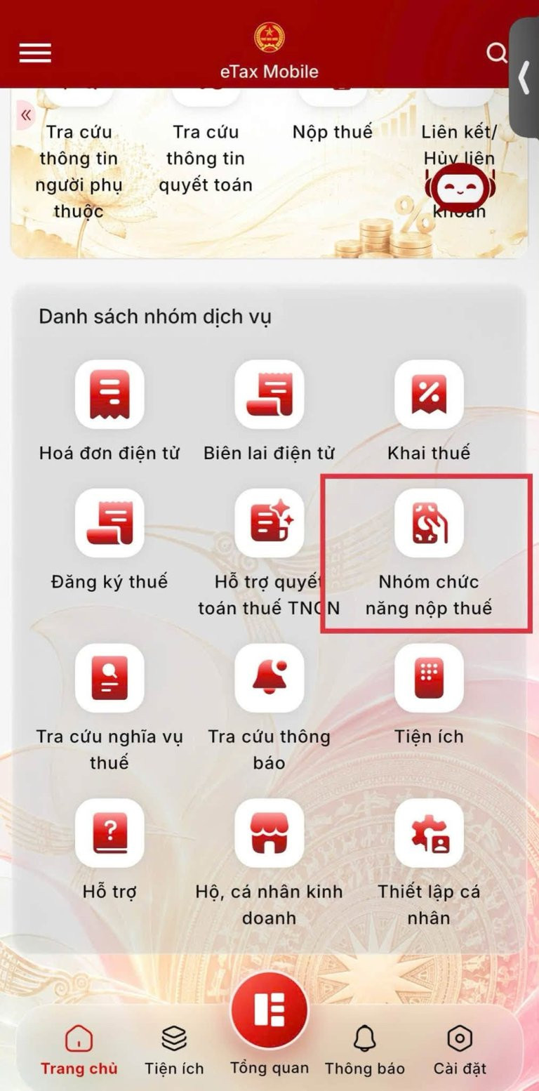 C&aacute;ch nộp thuế sử dụng đất phi n&ocirc;ng nghiệp năm 2026 tr&ecirc;n eTax Mobile- Ảnh 2.