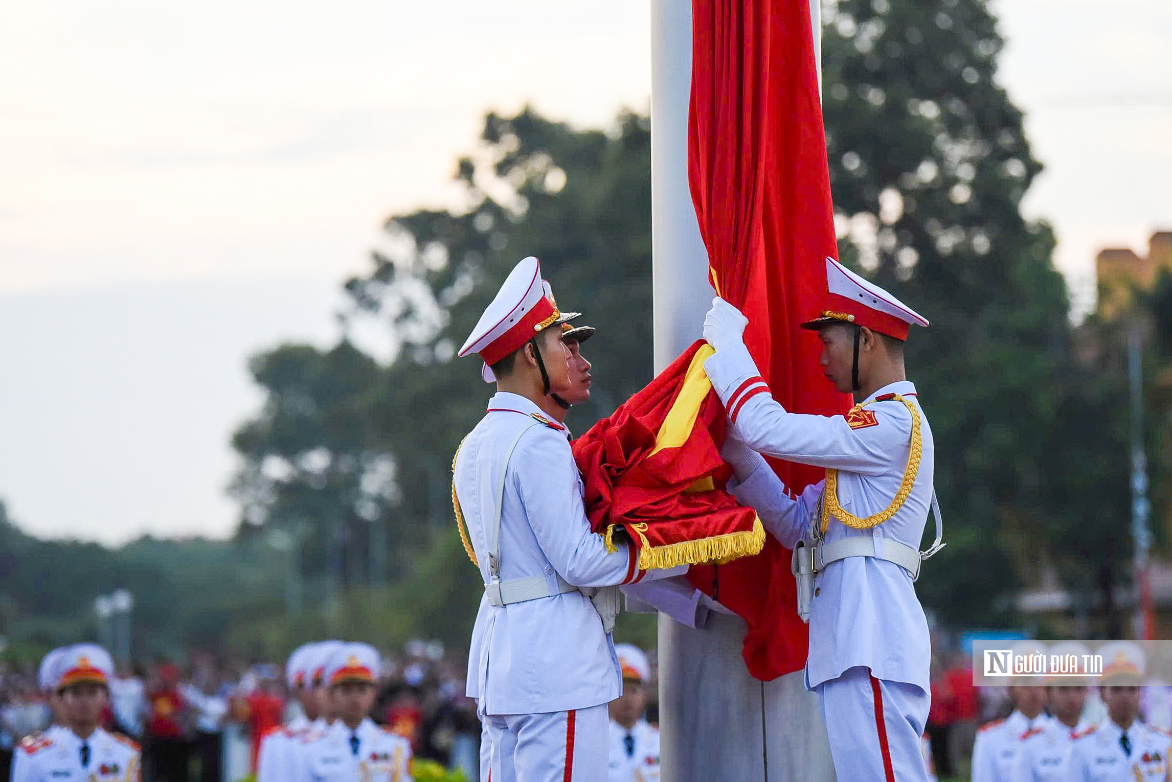 Trang nghiêm Lễ thượng cờ mừng ngày Quốc khánh 2/9- Ảnh 7.