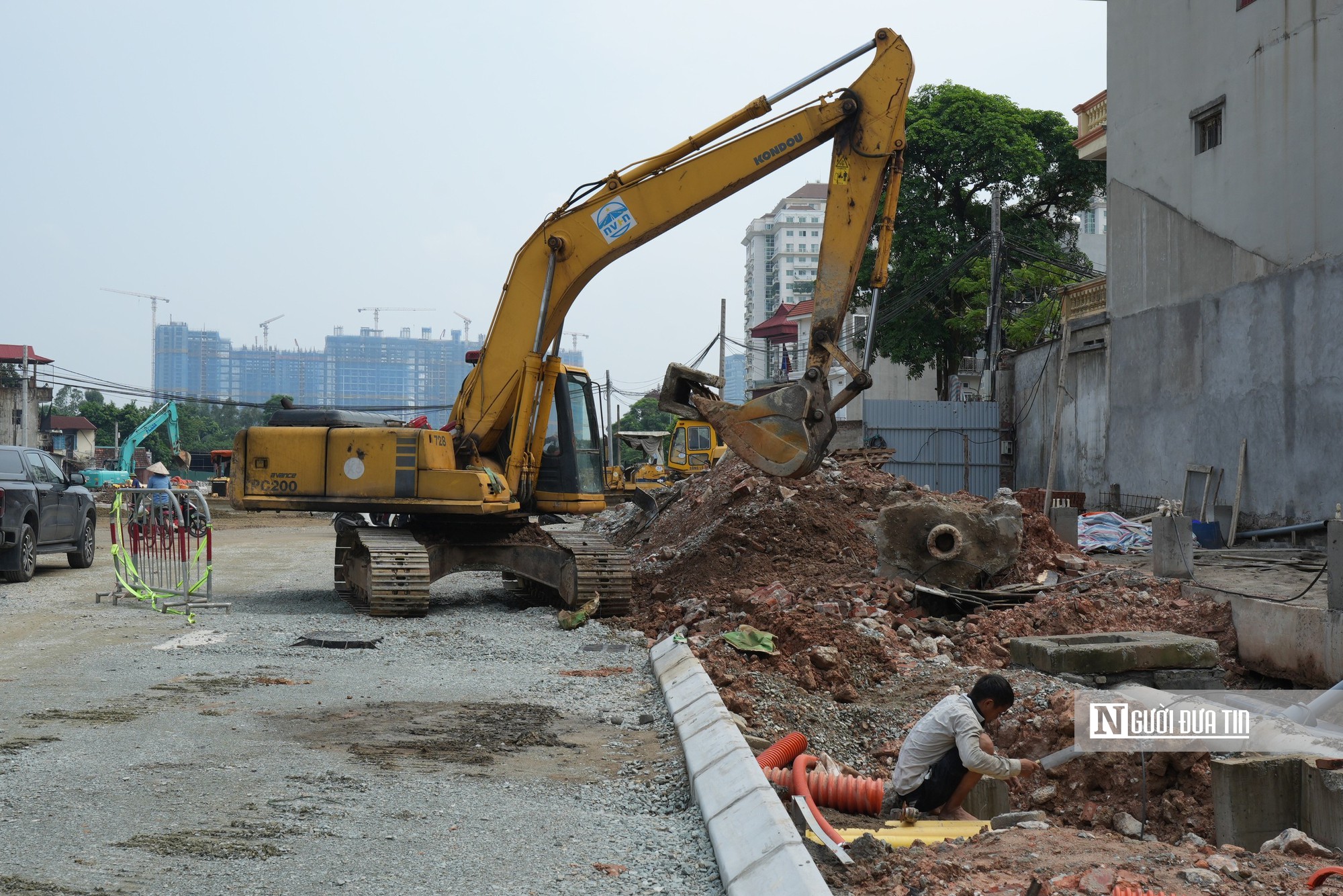 Vành đai 2,5 qua Xuân Đỉnh tăng tốc thi công, dự kiến thông xe kỹ thuật trước 30/9 - Ảnh 12.