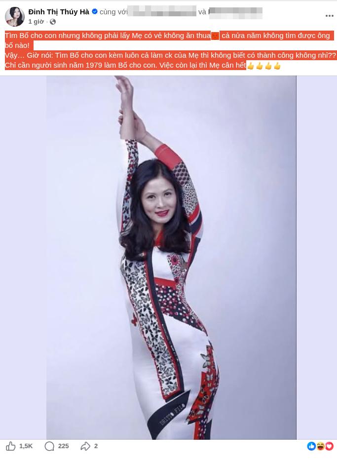 Lý do diễn viên Đinh Thị Thúy Hà 