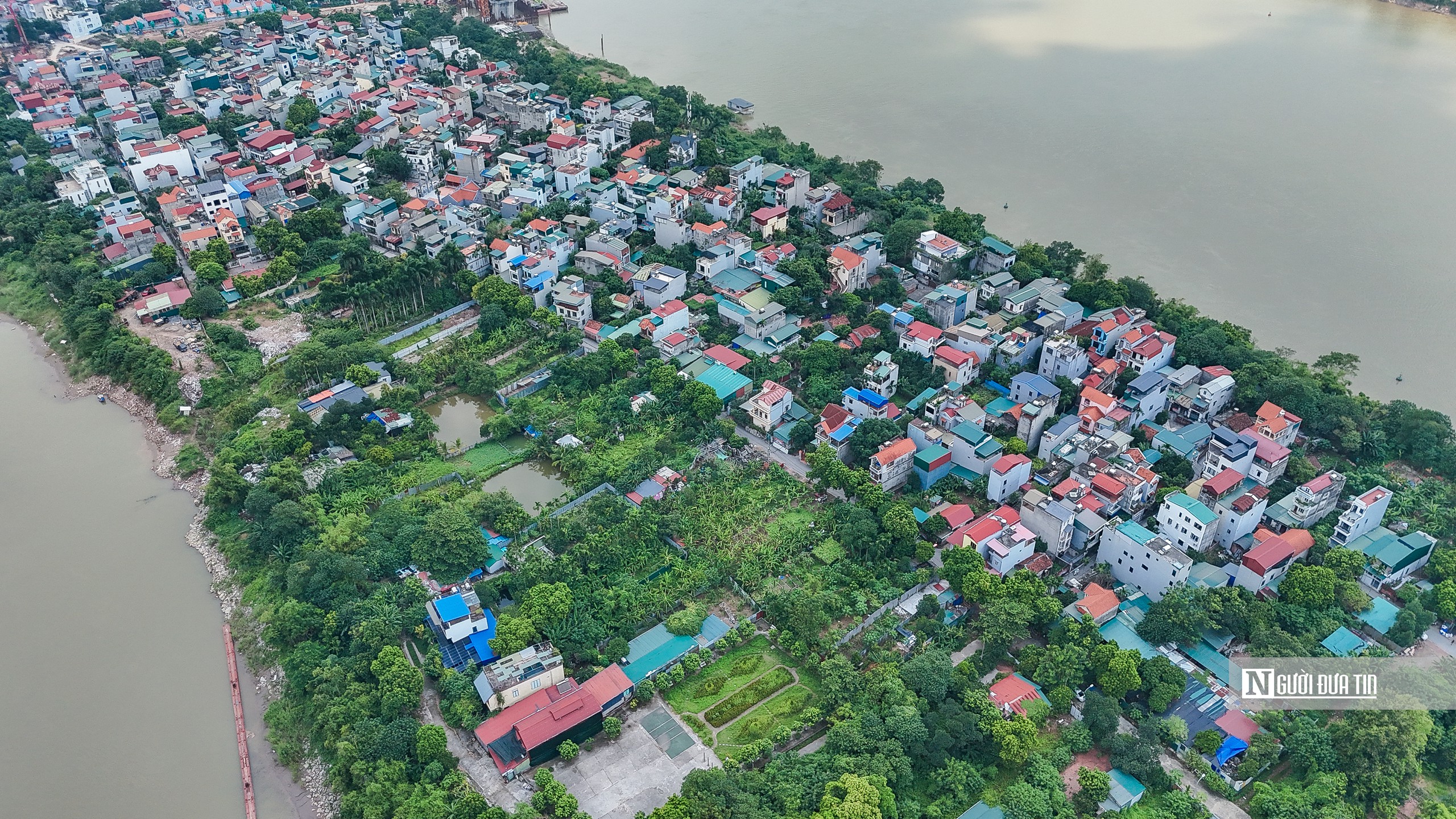 Toàn cảnh 2 cụm làng dự kiến di dời theo quy hoạch Trục đại lộ cảnh quan sông Hồng- Ảnh 3.