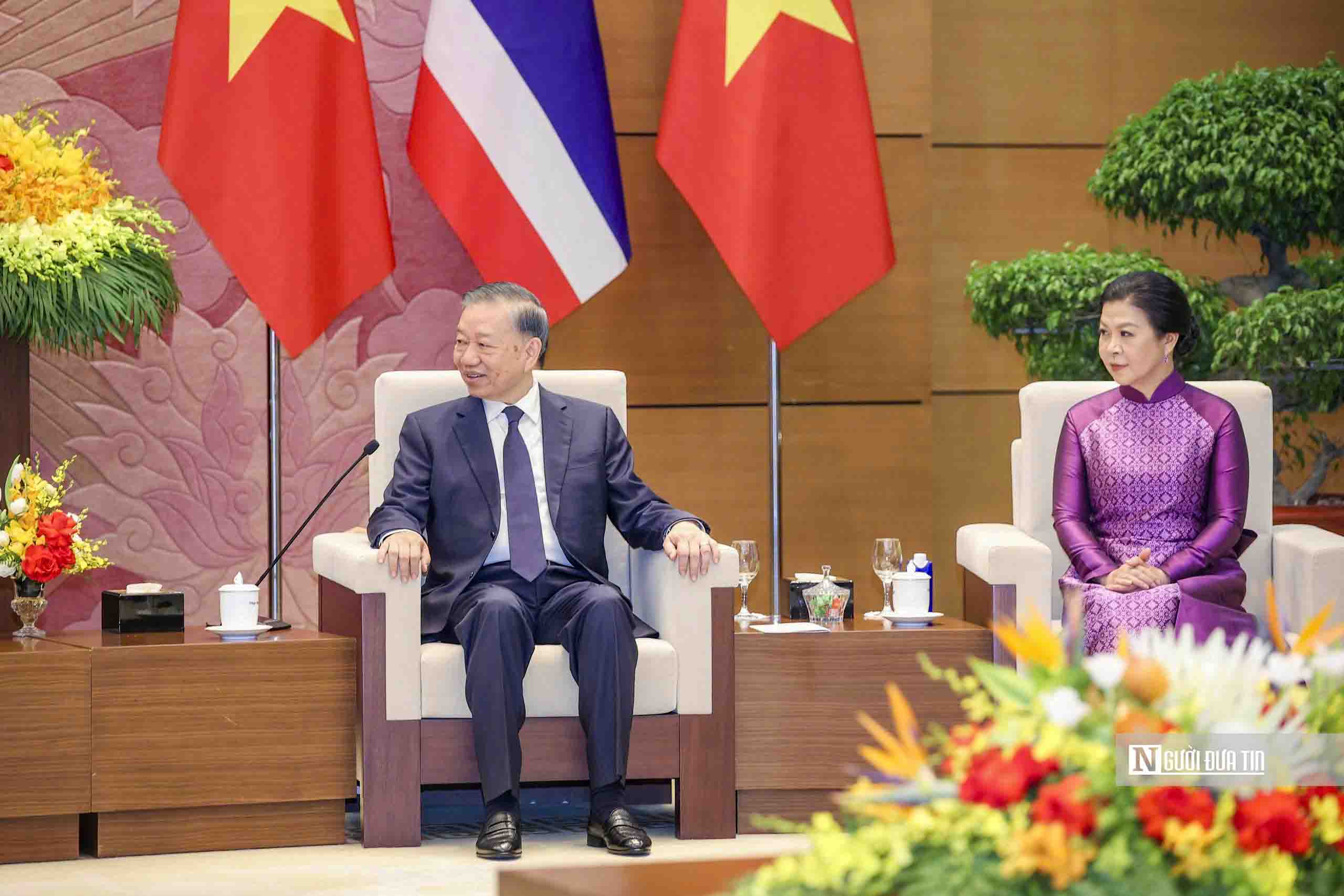 Tổng Bí thư, Chủ tịch nước Tô Lâm chủ trì lễ đón Nhà vua Vương quốc Thái Lan- Ảnh 9.