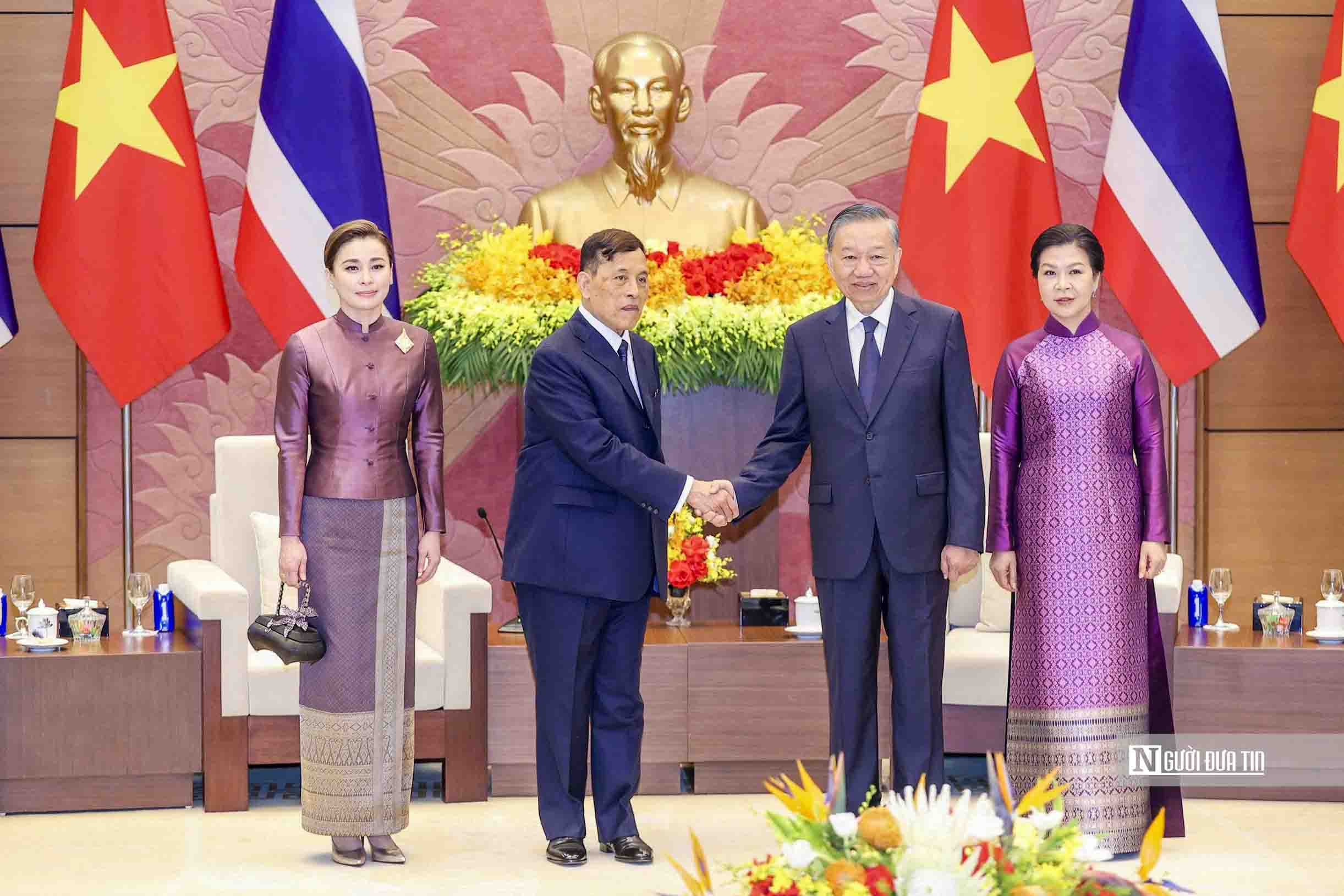 Tổng Bí thư, Chủ tịch nước Tô Lâm chủ trì lễ đón Nhà vua Vương quốc Thái Lan- Ảnh 7.