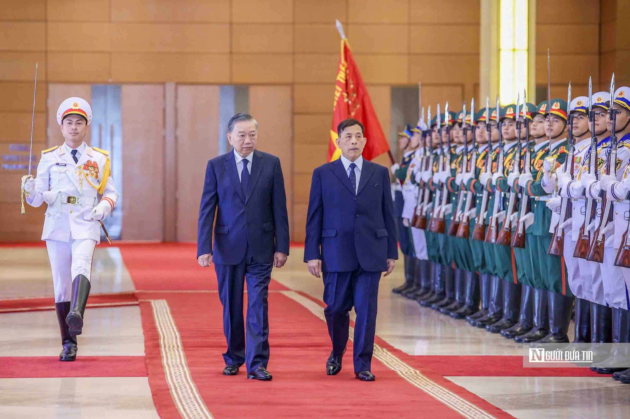 Tổng Bí thư, Chủ tịch nước Tô Lâm chủ trì lễ đón Nhà vua Vương quốc Thái Lan- Ảnh 5.