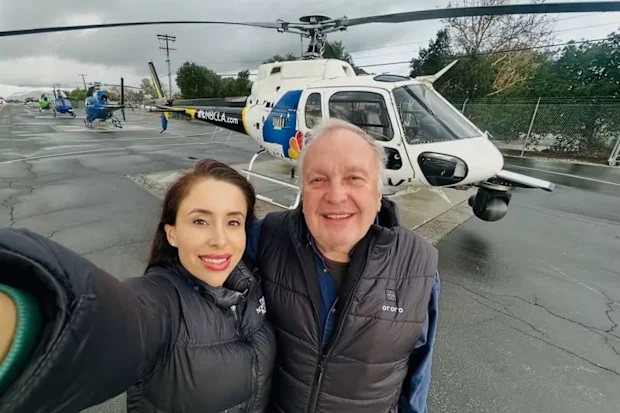 Trực thăng rơi khi ghi hình trực tiếp, phóng viên và phi công thiệt mạng - Ảnh 2.