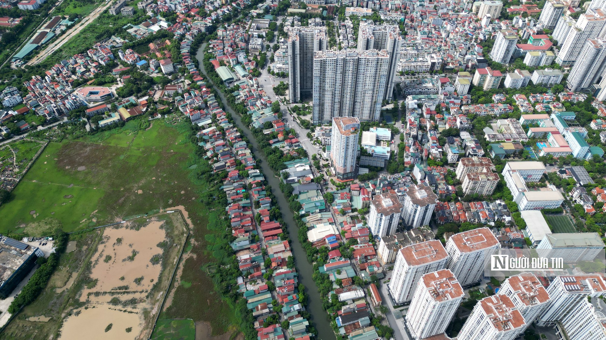 Cận cảnh loạt công trình ven sông Nhuệ trước chỉ đạo kiểm tra của Chủ tịch Hà Nôi - Ảnh 4.