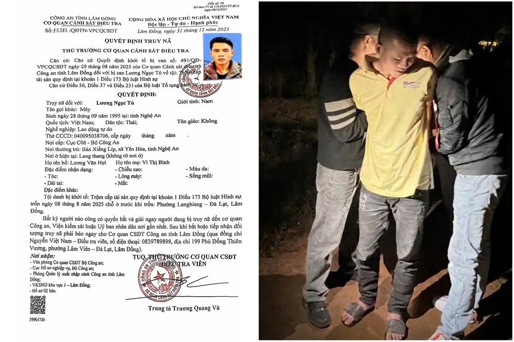 Bắt giữ đối tượng bị truy nã từng có hai tiền án- Ảnh 1.
