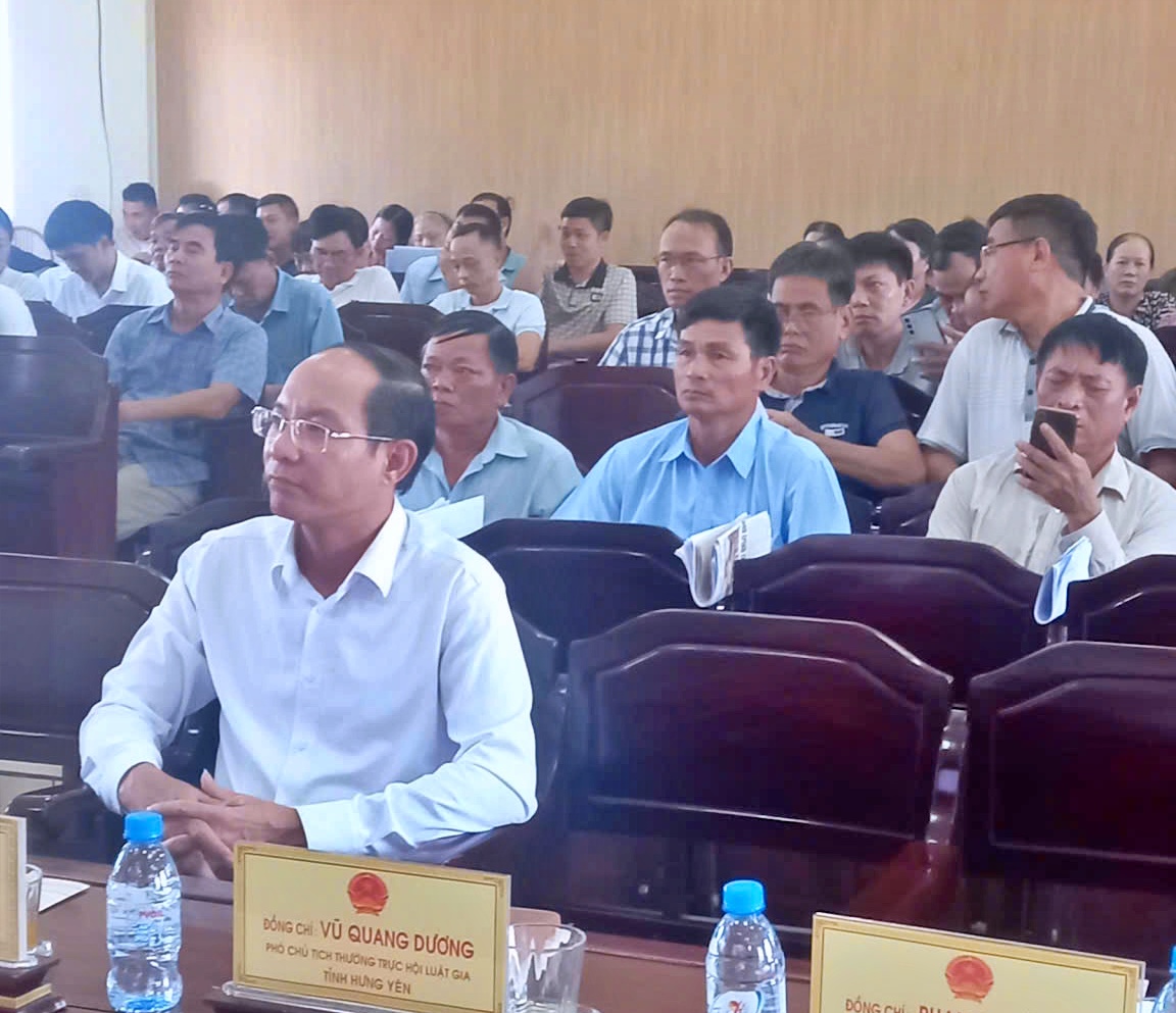 Hội Luật gia Hưng Yên bồi dưỡng kiến thức pháp luật cho cán bộ cơ sở- Ảnh 1.