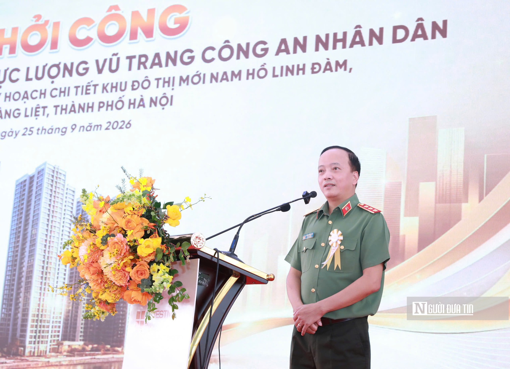 Khởi công dự án xây dựng nhà ở cho lực lượng vũ trang CAND tại Hà Nội - Ảnh 3.