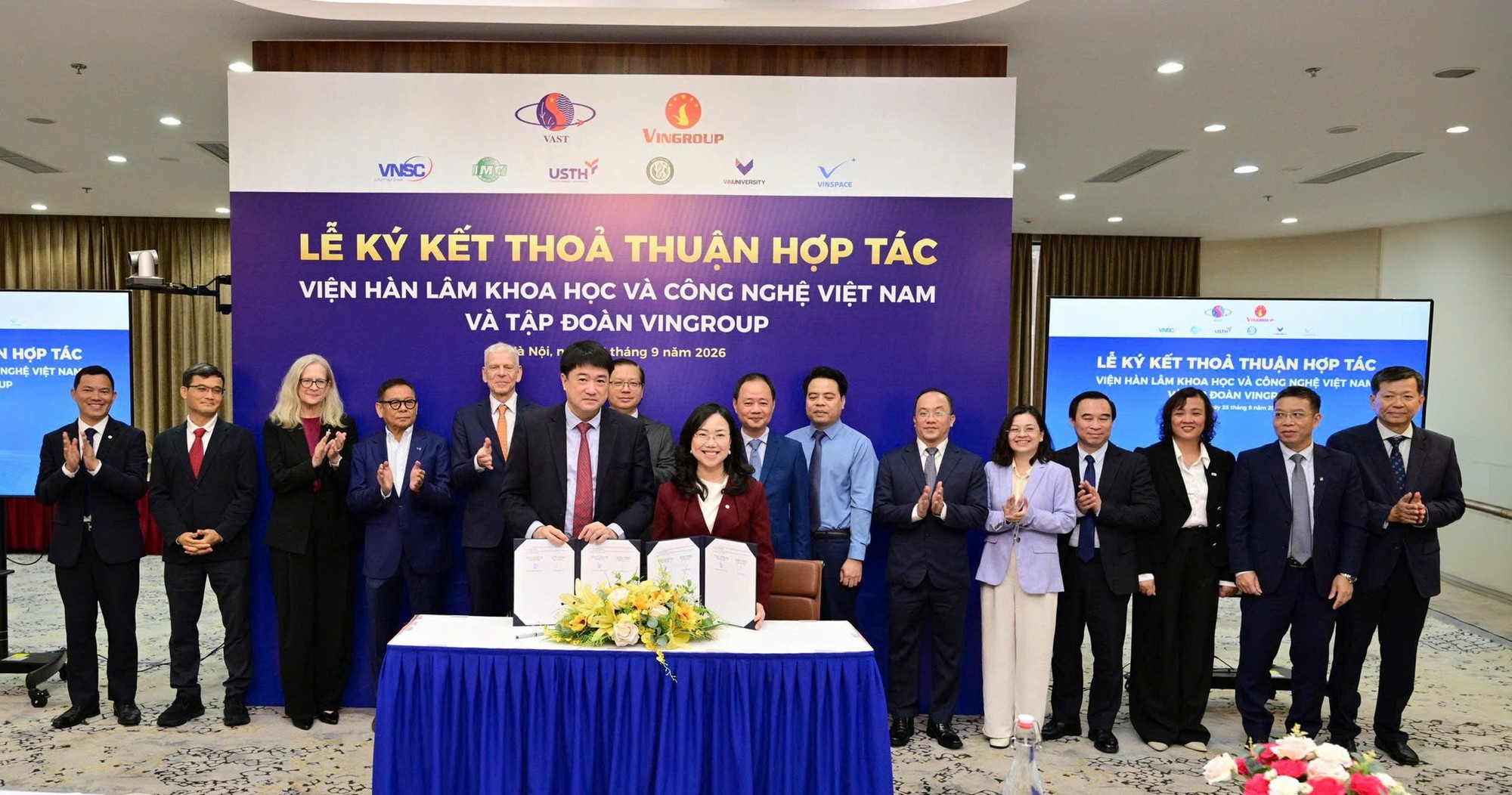 Vingroup và Viện Hàn lâm Khoa học và Công nghệ Việt Nam hợp tác phát triển công nghệ mũi nhọn - Ảnh 1.