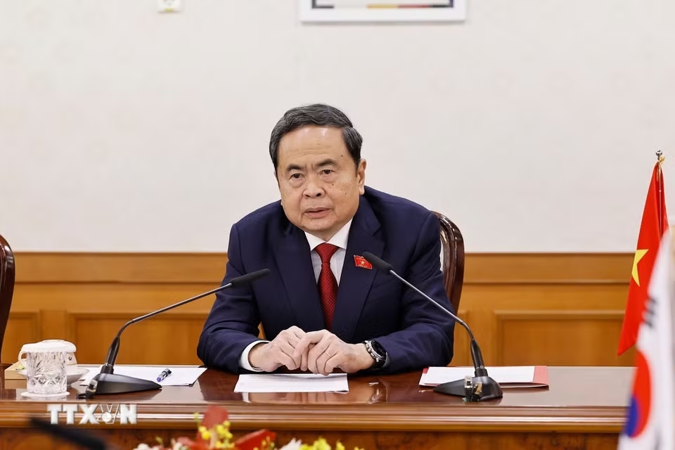 Chủ tịch Quốc hội Trần Thanh Mẫn hội kiến Thủ tướng Hàn Quốc Han Seong Sook - Ảnh 3.