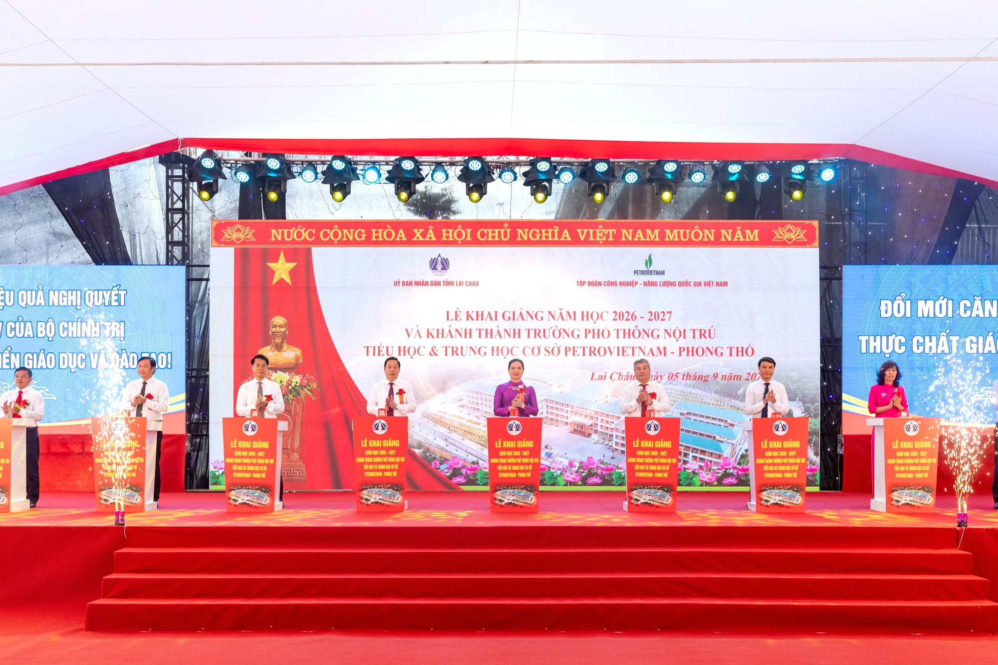 Khánh thành Trường Phổ thông nội trú Tiểu học và Trung học cơ sở Petrovietnam - Phong Thổ (Lai Châu)- Ảnh 6.