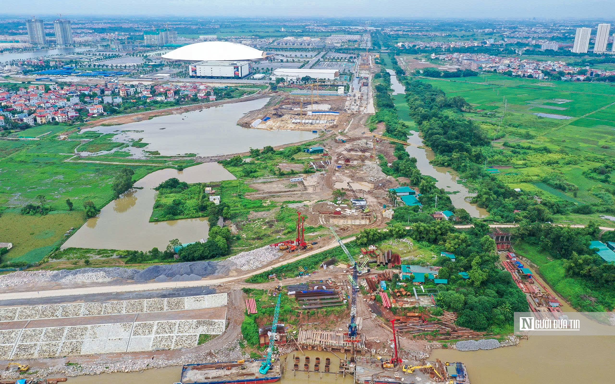 Hà Nội tăng tốc thi công cầu Tứ Liên- Ảnh 7.