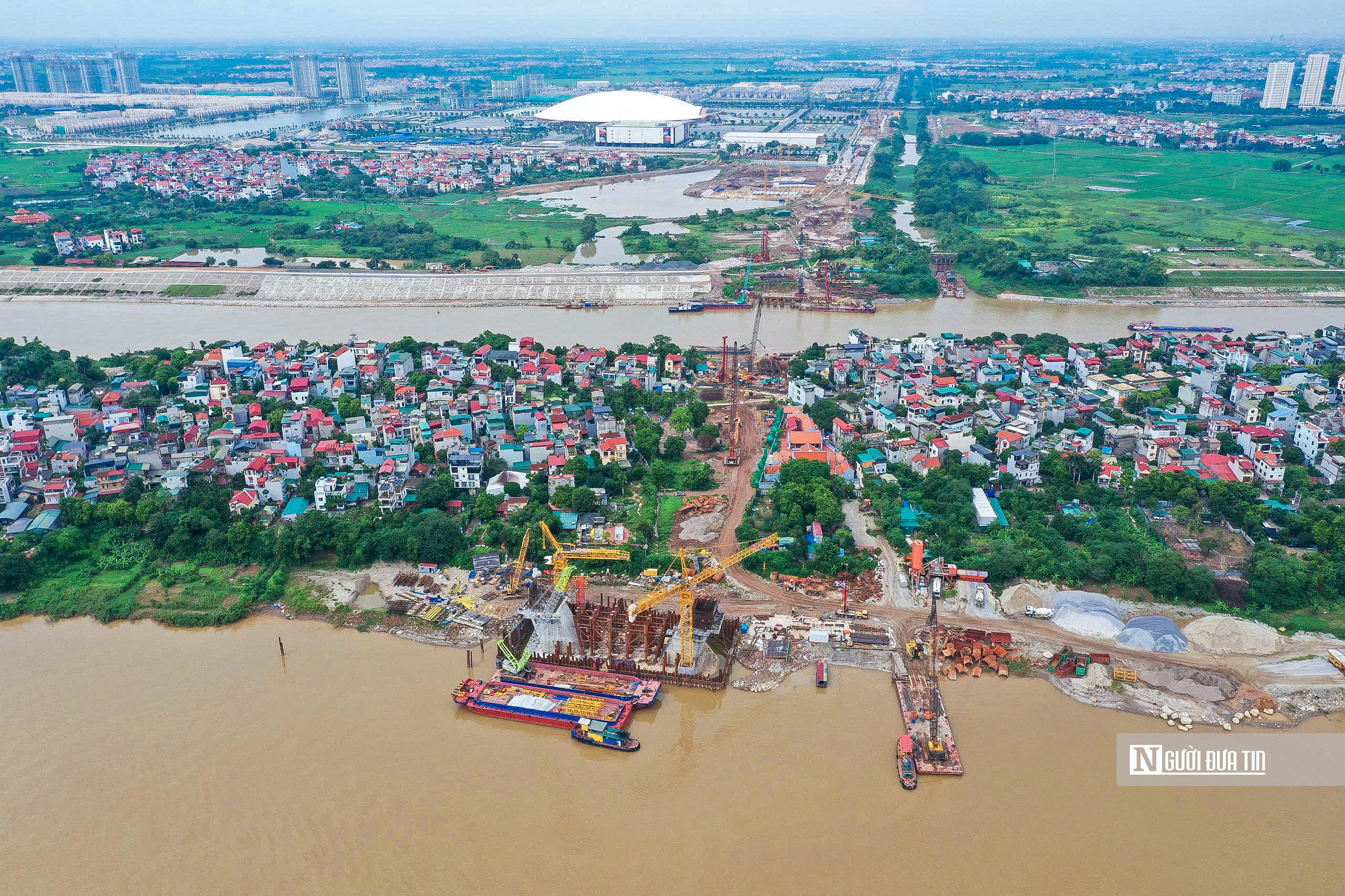 Hà Nội tăng tốc thi công cầu Tứ Liên- Ảnh 5.