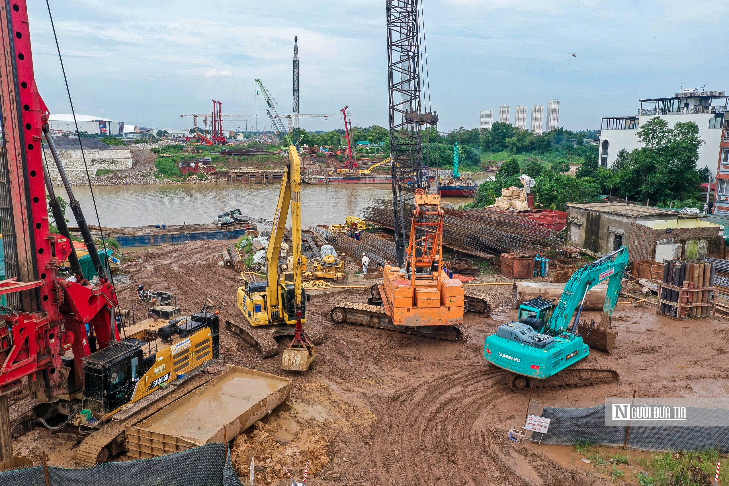 Hà Nội tăng tốc thi công cầu Tứ Liên- Ảnh 4.