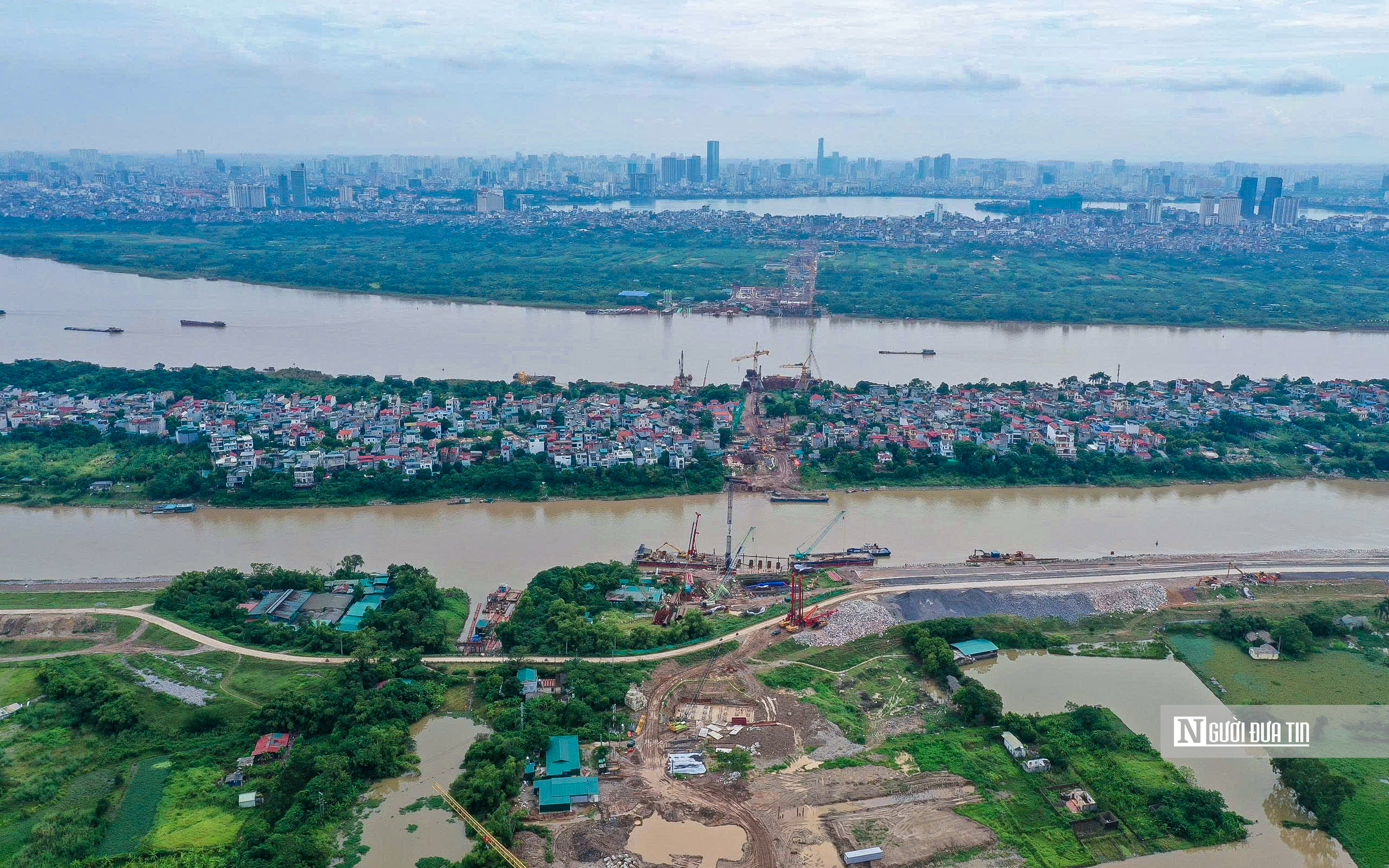Hà Nội tăng tốc thi công cầu Tứ Liên- Ảnh 9.