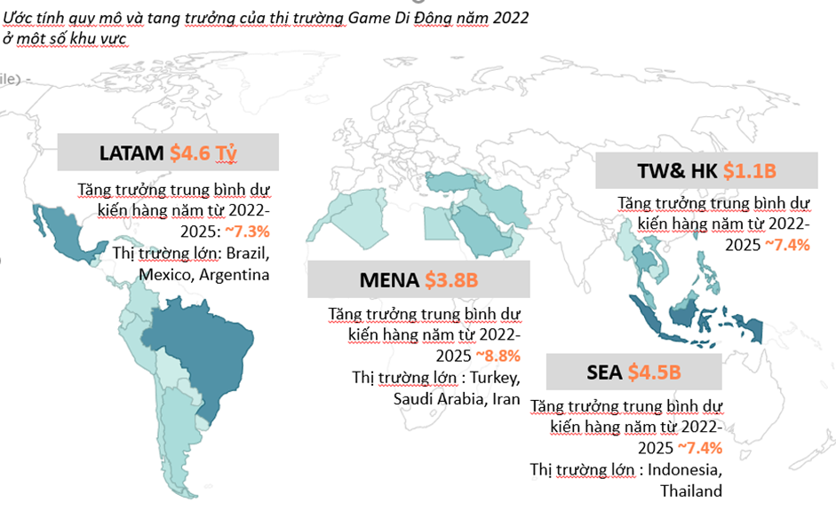 Thế giới - Số người chơi game di động ở Việt Nam vẫn xếp sau Indonesia và Philippines (Hình 2).
