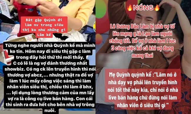 Văn hoá - Lê Dương Bảo Lâm đáp trả tin đồn bắt vợ đi bán hàng siêu thị kiếm tiền nuôi mình