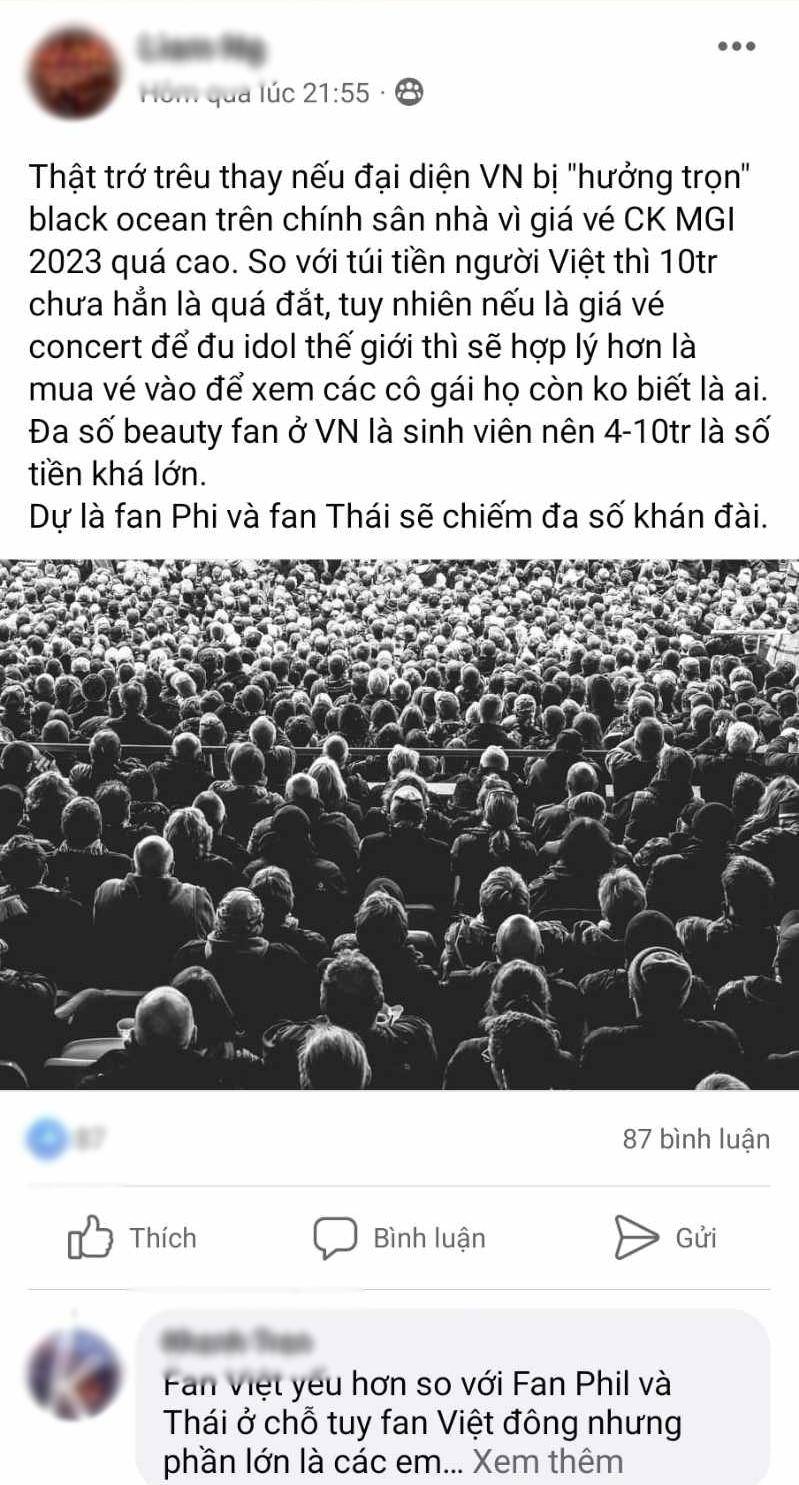 Văn hoá - Vé chung kết MGI ở Việt Nam là 10 triệu đồng bị chê "quá cao" (Hình 2).
