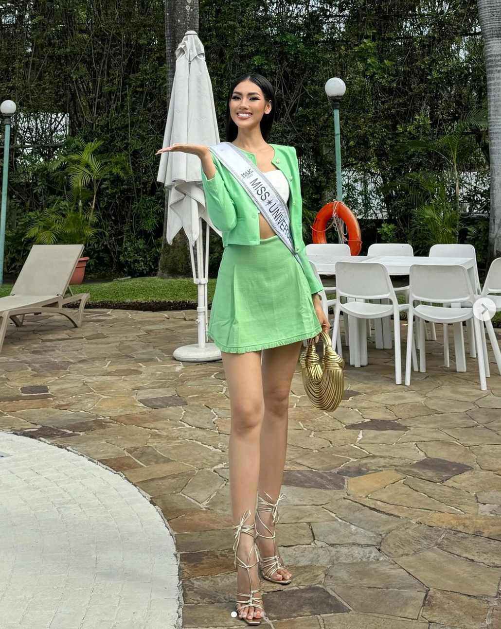 Giải trí - Mỹ nhân Campuchia cao gần 1,8m, mặt đẹp cực 'Tây', nổi trội tại Miss Universe (Hình 6).