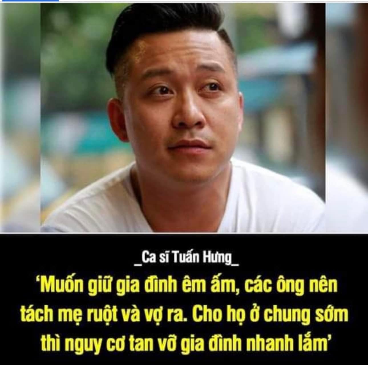 Giải trí - Tuấn Hưng nói về phát ngôn: 'Cho mẹ ruột và vợ ở chung thì nguy cơ tan vỡ gia đình nhanh'