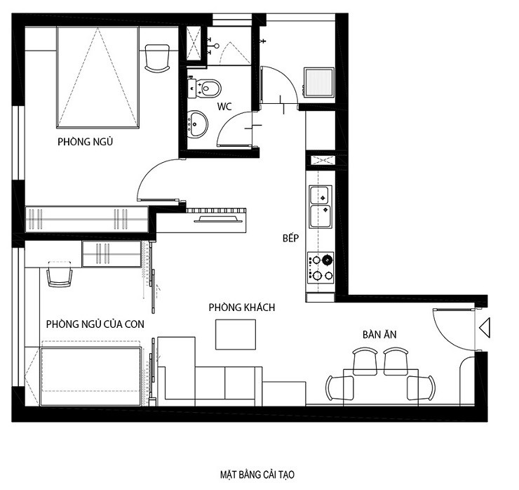 Đời sống - Mua căn hộ cũ 55m2, vợ chồng trẻ chi thêm 200 triệu cải tạo đẹp lung linh (Hình 7).