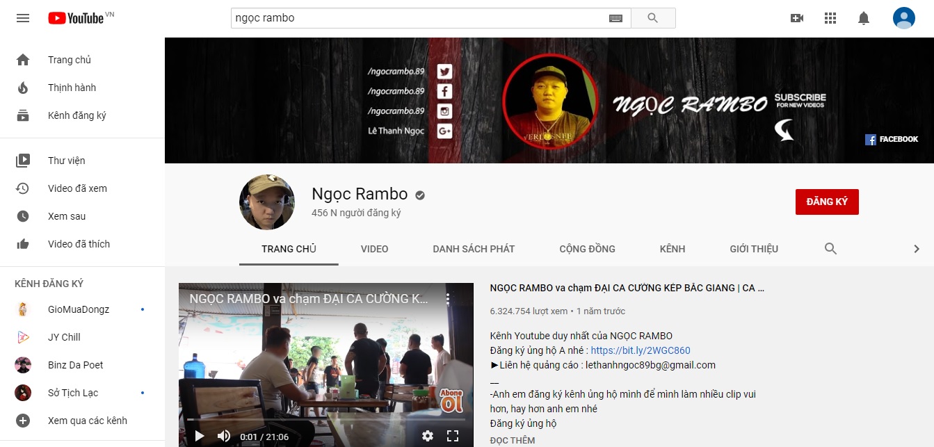 An ninh - Hình sự - Bắt giữ 'giang hồ mạng' Ngọc 'rambo' nổi tiếng trên youtube (Hình 2).