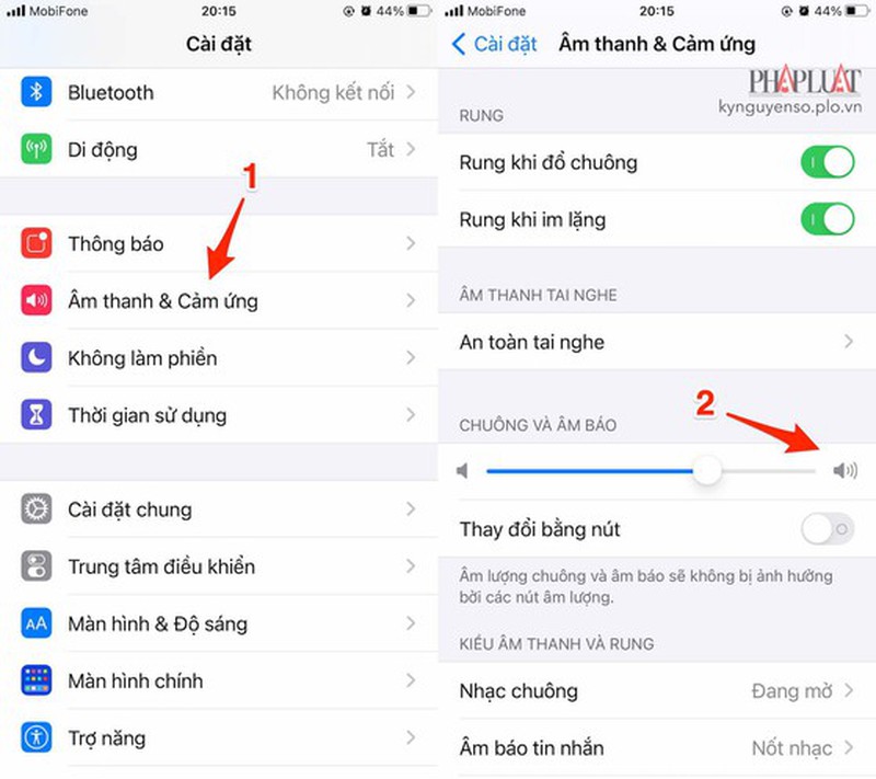 Công nghệ - Cách khắc phục lỗi iPhone không đổ chuông khi có cuộc gọi đến (Hình 2).