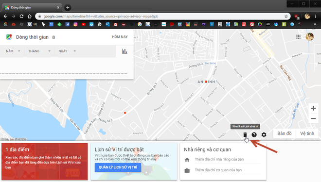 Công nghệ - Mách bạn cách xóa lịch sử vị trí khi sử dụng Google Maps