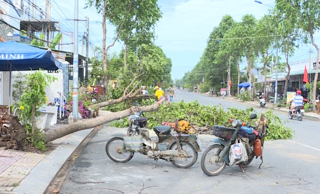 Tin nhanh - Mưa lớn kèm giông lốc, hơn chục căn nhà ở Vĩnh Long tốc mái (Hình 4).