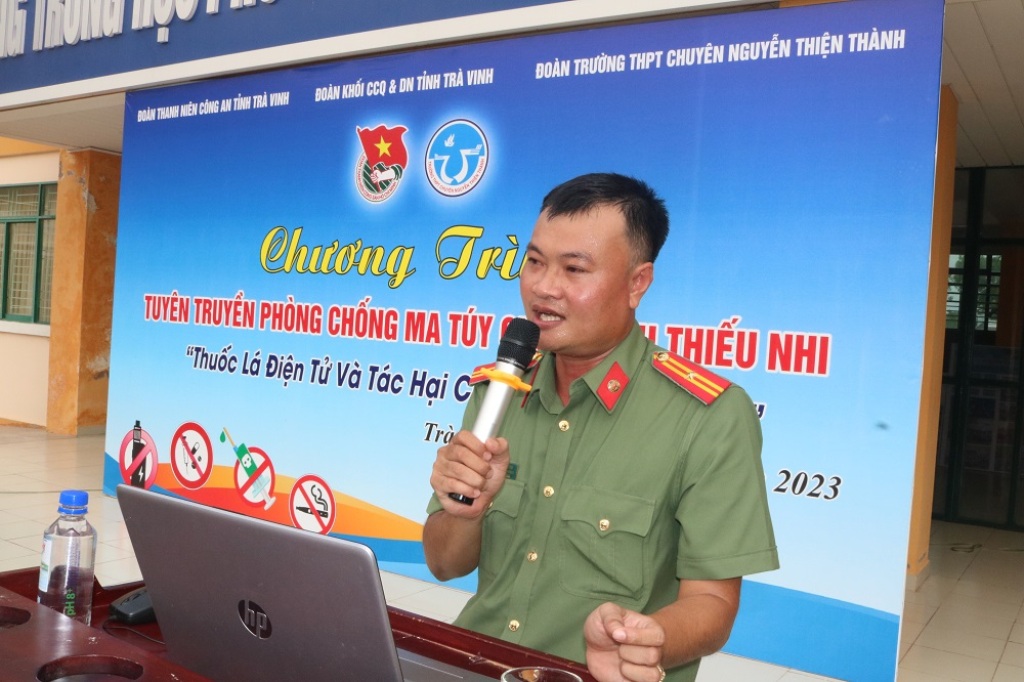 Giáo dục - Trà Vinh: Tuyên truyền phòng, chống thuốc lá điện tử và ma túy trong trường học