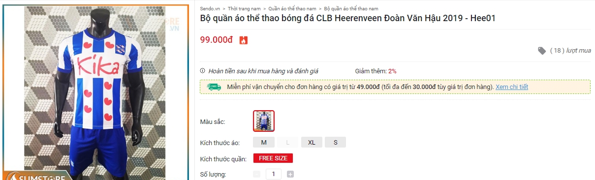 Tiêu dùng & Dư luận - Áo đấu Văn Hậu “fake” tràn lan chợ mạng, giá rẻ như bèo  (Hình 2).