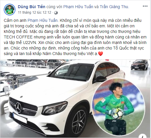 Ti&ecirc;u d&ugrave;ng & Dư luận - Đại gia trẻ tuổi tặng si&ecirc;u xe Mercedes cho thủ m&ocirc;n B&ugrave;i Tiến Dũng gi&agrave;u c&oacute; đến mức n&agrave;o?