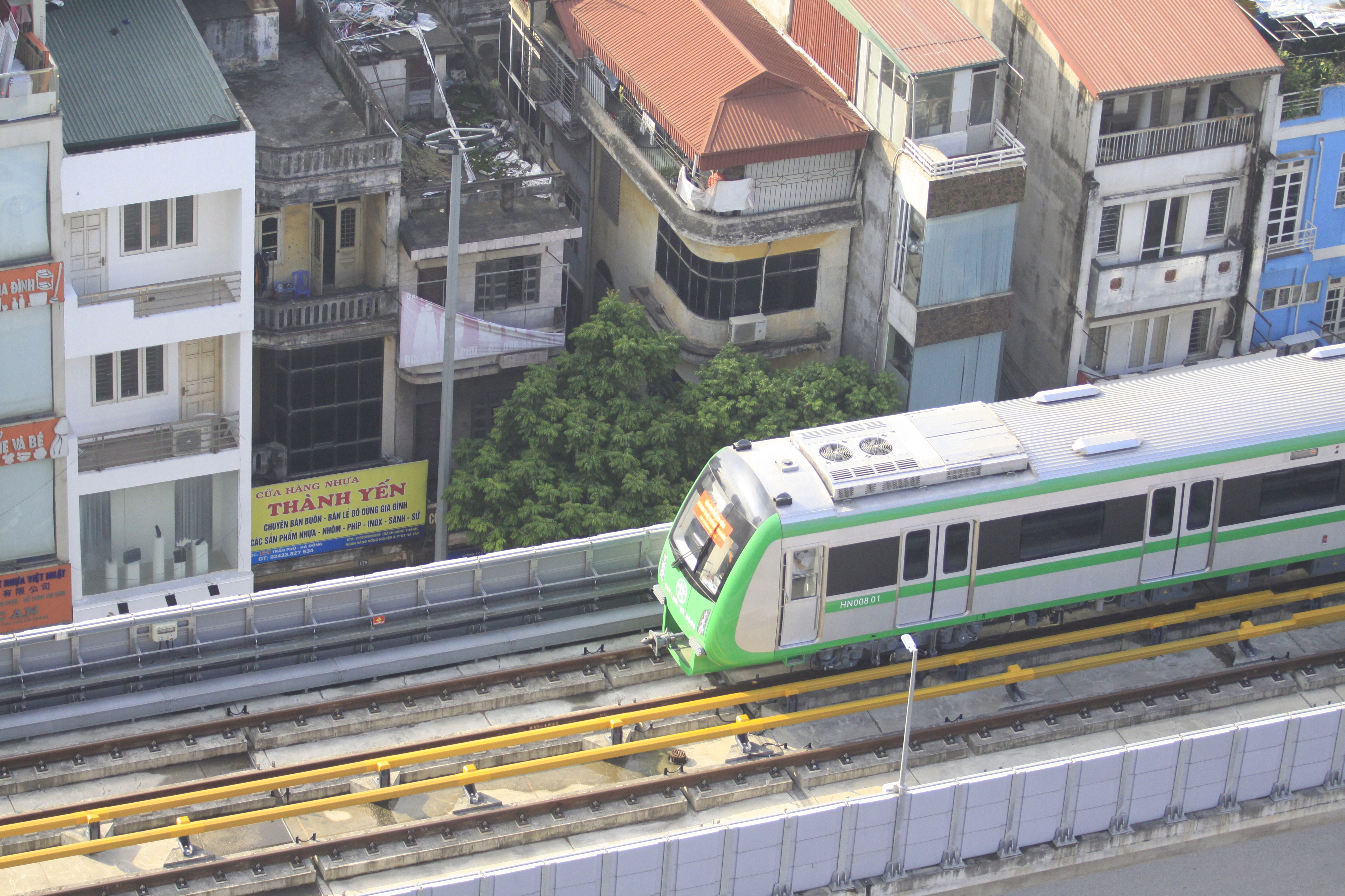 Tin nhanh - Toàn cảnh 5 đoàn tàu Cát Linh – Hà Đông chạy trên đường ray (Hình 4).