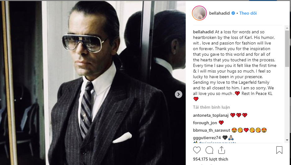 Sự kiện - Sao thế giới bày tỏ tiếc thương với NTK huyền thoại Karl Lagerfeld  (Hình 7).