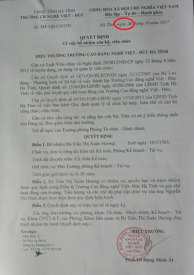 Giáo dục - Hiệu trưởng đột ngột qua đời, 6 quyết định bổ nhiệm cán bộ bị sửa chữa