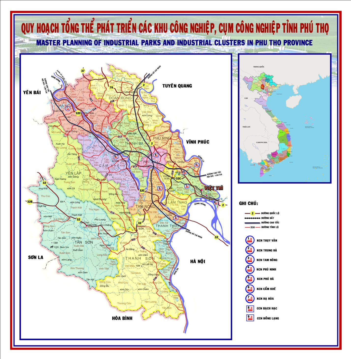 Bất động sản -  Phú Thọ quy hoạch thêm 4 cụm công nghiệp.