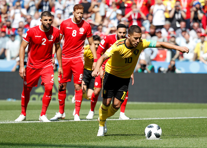 Chùm ảnh: Những điểm nhấn trong trận Bỉ thắng đậm Tunisia 5-2 (Hình 3).