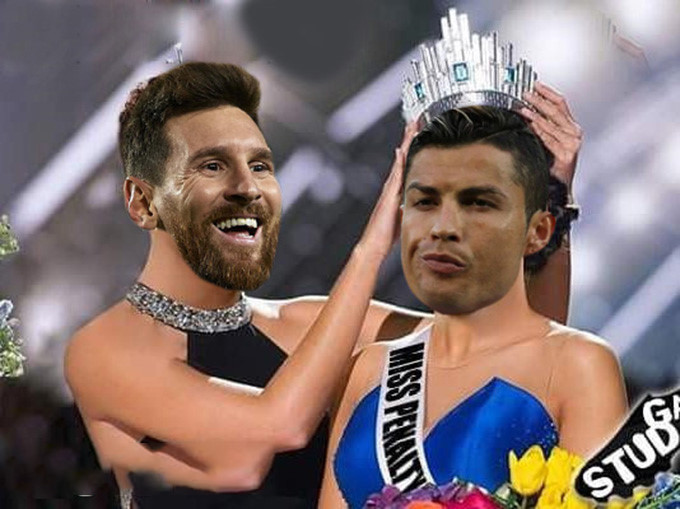 Dân mạng chế ảnh hài hước, Messi và Ronaldo hẹn ra sân bay về nước (Hình 5).