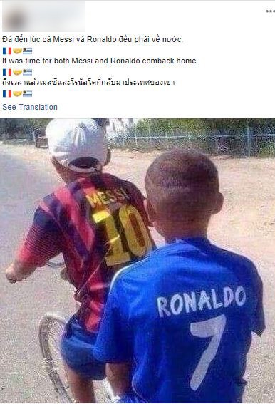 Dân mạng chế ảnh hài hước, Messi và Ronaldo hẹn ra sân bay về nước (Hình 2).