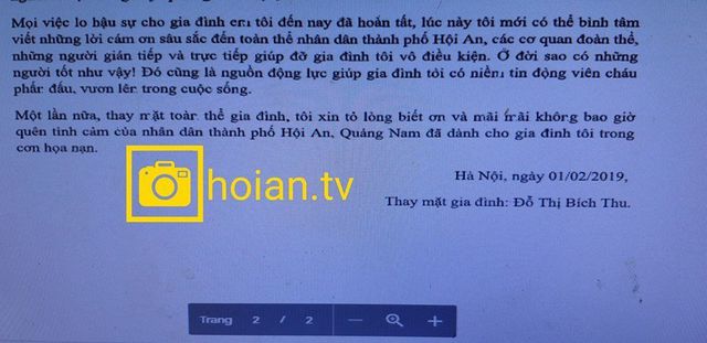 Tin nhanh - Vụ ô tô lao xuống sông Hoài: Xúc động bức thư gửi người dân Hội An (Hình 3).