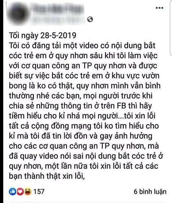 An ninh - Hình sự - Đăng thông tin bắt cóc trẻ em sai sự thật, 2 người dân bị mời làm việc, buộc khắc phục hậu quả