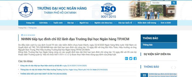 An ninh - Hình sự - Vụ TS Bùi Quang Tín rơi lầu tử vong: Tiếp tục đình chỉ 7 lãnh đạo, cán bộ trường ĐH Ngân hàng TP.HCM