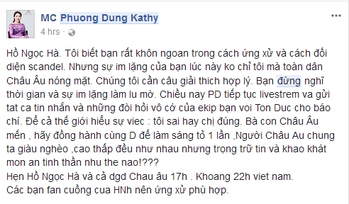 Giải trí - Hồ Ngọc Hà nói gì khi bị tố bùng show ở nước ngoài? (Hình 2).