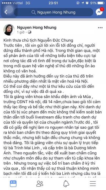 Sự kiện - Lý do vợ nghệ sĩ Xuân Bắc gửi tâm thư cho Chủ tịch Hà Nội