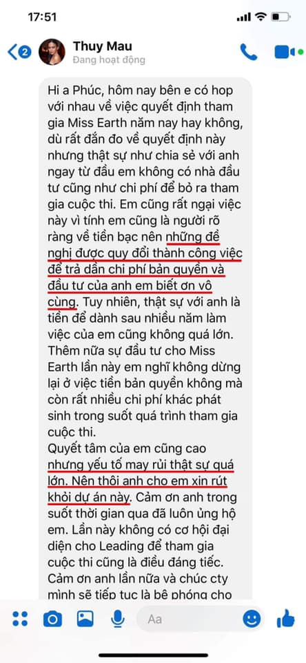 Sự kiện - Bị tố đòi 5 tỷ, ông bầu Phúc Nguyễn bức xúc: 'Mâu Thủy kém thông minh và đố kị với Phương Khánh' (Hình 2).