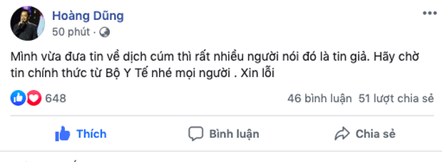 Sự kiện - NSND Hoàng Dũng, Ngô Thanh Vân lên tiếng xin lỗi vì đưa tin sai về dịch corona